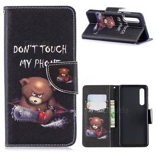 Chainsaw Bear Leather Wallet Case for Huawei P30