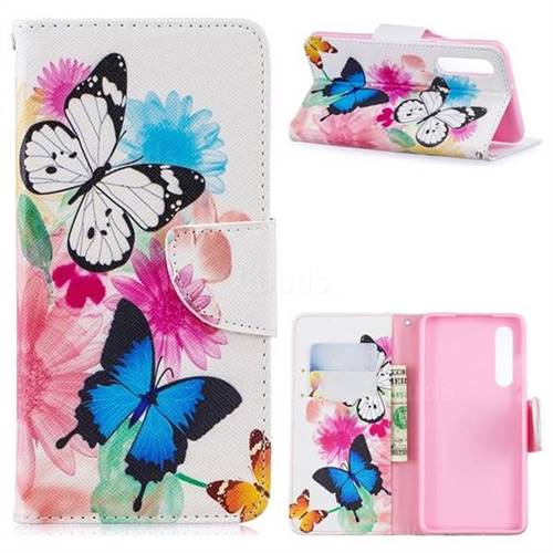 Vivid Flying Butterflies Leather Wallet Case for Huawei P30