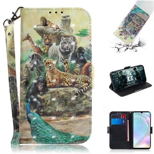 Beast Zoo 3D Painted Leather Wallet Phone Case for Huawei P30
