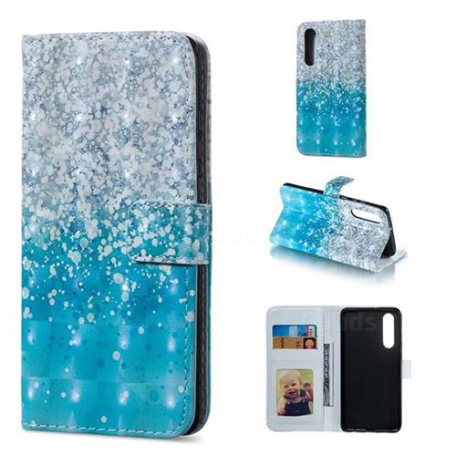 Sea Sand 3D Painted Leather Phone Wallet Case for Huawei P30
