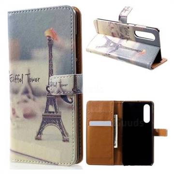 Eiffel Tower Leather Wallet Case for Huawei P30