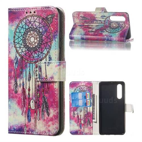 Butterfly Chimes PU Leather Wallet Case for Huawei P30