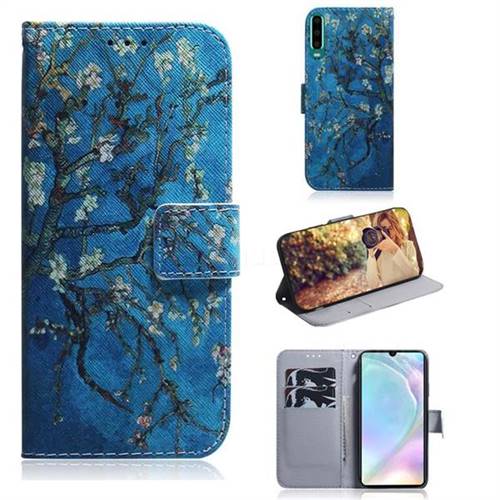 Apricot Tree PU Leather Wallet Case for Huawei P30