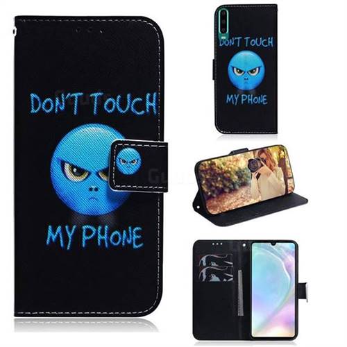 Not Touch My Phone PU Leather Wallet Case for Huawei P30