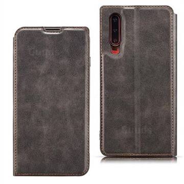 Ultra Slim Retro Simple Magnetic Sucking Leather Flip Cover for Huawei P30 - Starry Sky