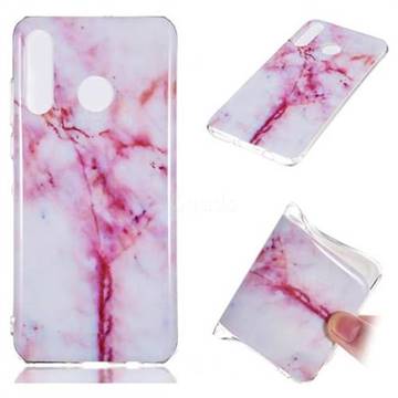 Red Grain Soft TPU Marble Pattern Phone Case for Huawei P30 Lite