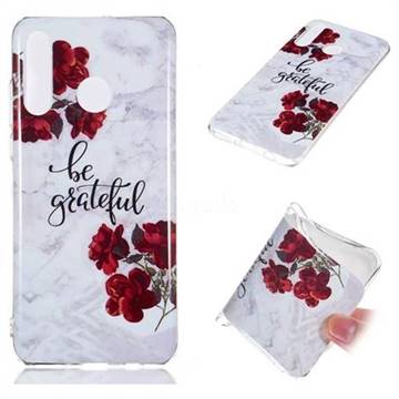 Rose Soft TPU Marble Pattern Phone Case for Huawei P30 Lite