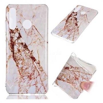 White Crushed Soft TPU Marble Pattern Phone Case for Huawei P30 Lite