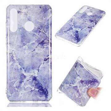 Light Gray Soft TPU Marble Pattern Phone Case for Huawei P30 Lite
