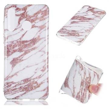 Rose Gold Grain Soft TPU Marble Pattern Phone Case for Huawei P30 Lite