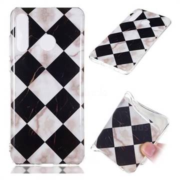 Black and White Matching Soft TPU Marble Pattern Phone Case for Huawei P30 Lite