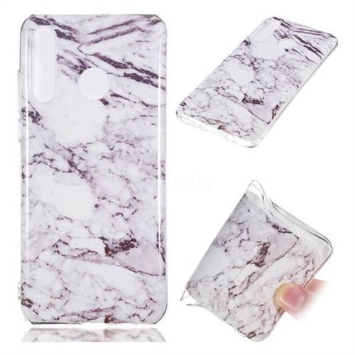 White Soft TPU Marble Pattern Case for Huawei P30 Lite