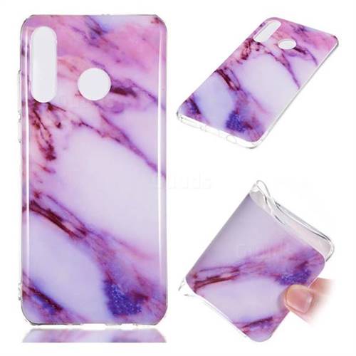Purple Soft TPU Marble Pattern Case for Huawei P30 Lite