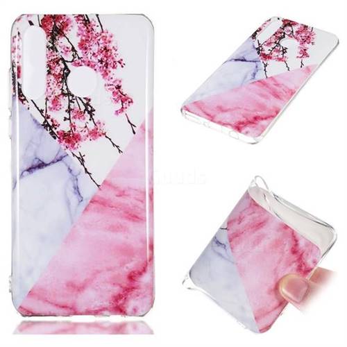 Pink Plum Soft TPU Marble Pattern Case for Huawei P30 Lite
