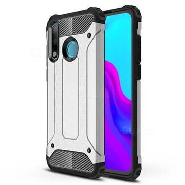 King Kong Armor Premium Shockproof Dual Layer Rugged Hard Cover for Huawei P30 Lite - Technology Silver