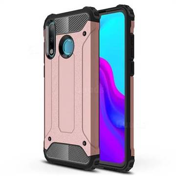 King Kong Armor Premium Shockproof Dual Layer Rugged Hard Cover for Huawei P30 Lite - Rose Gold