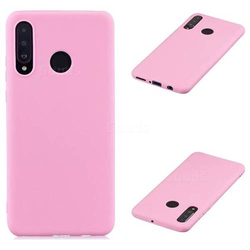 Candy Soft Silicone Protective Phone Case for Huawei P30 Lite - Dark Pink