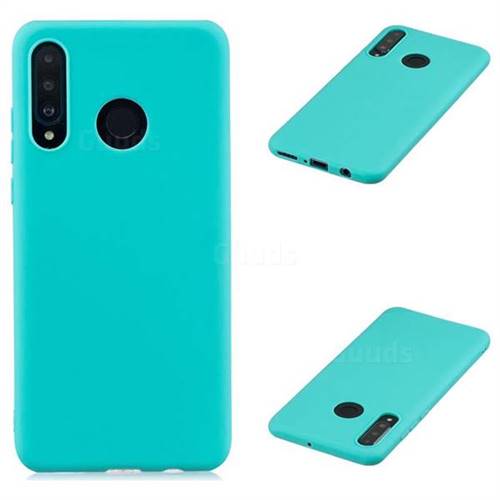 Candy Soft Silicone Protective Phone Case for Huawei P30 Lite - Light Blue