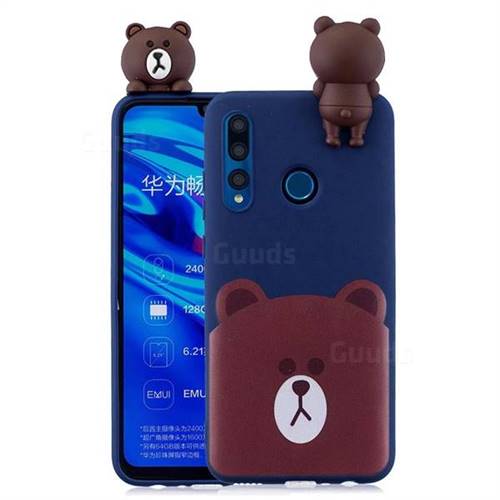 Cute Bear Soft 3D Climbing Doll Soft Case for Huawei P30 Lite