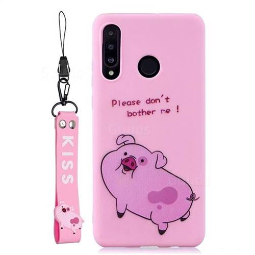 Luxury Square Cute Clover Pink Soft Case For Huawei P20 P30