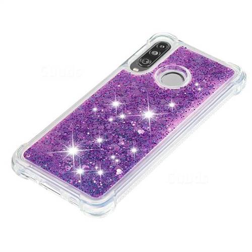 Dynamic Liquid Glitter Sand Quicksand Star Tpu Case For Huawei P30 Lite Purple Huawei P30