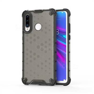 Honeycomb TPU + PC Hybrid Armor Shockproof Case Cover for Huawei P30 Lite - Gray