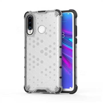 Honeycomb TPU + PC Hybrid Armor Shockproof Case Cover for Huawei P30 Lite - Transparent