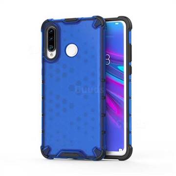 Honeycomb TPU + PC Hybrid Armor Shockproof Case Cover for Huawei P30 Lite - Blue