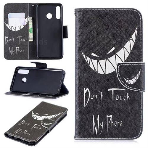 Crooked Grin Leather Wallet Case for Huawei P30 Lite