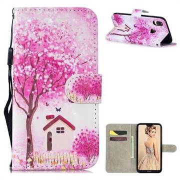 Tree House 3D Painted Leather Wallet Phone Case for Huawei P30 Lite