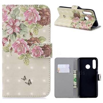 Beauty Rose 3D Painted Leather Phone Wallet Case for Huawei P30 Lite