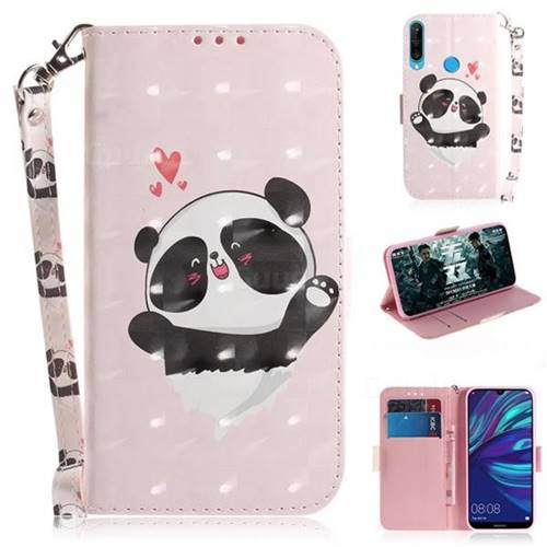 Heart Cat 3D Painted Leather Wallet Phone Case for Huawei P30 Lite