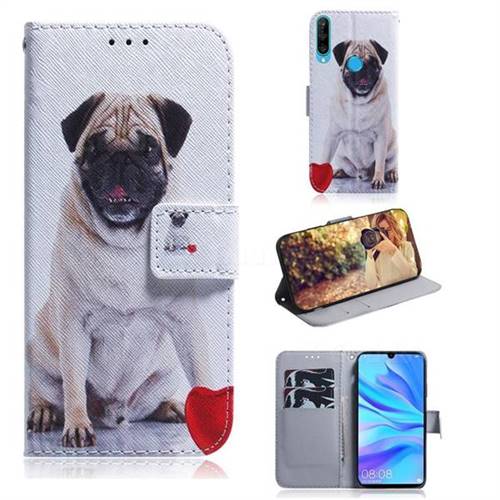 Pug Dog PU Leather Wallet Case for Huawei P30 Lite