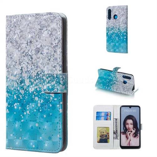 Sea Sand 3D Painted Leather Phone Wallet Case for Huawei P30 Lite