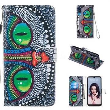 Cute Owl Smooth Leather Phone Wallet Case for Huawei P30 Lite