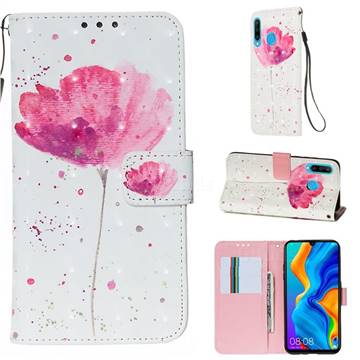 Watercolor 3D Painted Leather Wallet Case for Huawei P30 Lite