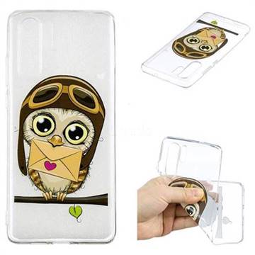 Envelope Owl Super Clear Soft TPU Back Cover for Huawei P30 Pro