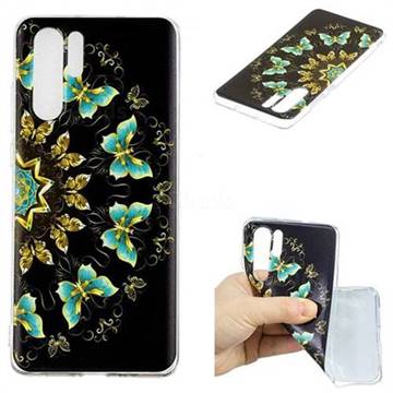 Circle Butterflies Super Clear Soft TPU Back Cover for Huawei P30 Pro