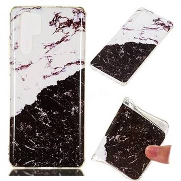 Black and White Soft TPU Marble Pattern Phone Case for Huawei P30 Pro