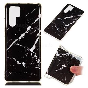 Black Rough white Soft TPU Marble Pattern Phone Case for Huawei P30 Pro