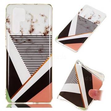 Pinstripe Soft TPU Marble Pattern Phone Case for Huawei P30 Pro