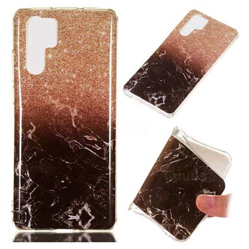 Glittering Rose Black Soft TPU Marble Pattern Case for Huawei P30 Pro