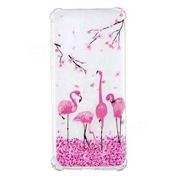 Cherry Flamingo Anti-fall Clear Varnish Soft TPU Back Cover for Huawei P30 Pro