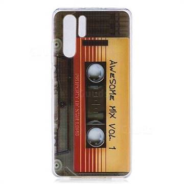 Retro Cassette Tape Super Clear Soft TPU Back Cover for Huawei P30 Pro