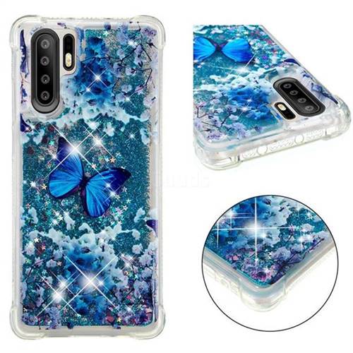 Flower Butterfly Dynamic Liquid Glitter Sand Quicksand Star TPU Case for Huawei P30 Pro