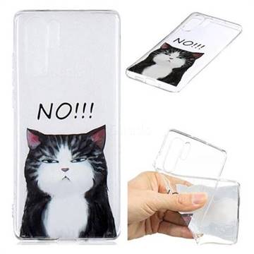 Cat Say No Clear Varnish Soft Phone Back Cover for Huawei P30 Pro