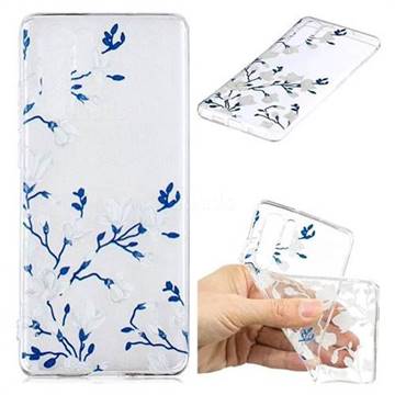 Magnolia Flower Clear Varnish Soft Phone Back Cover for Huawei P30 Pro