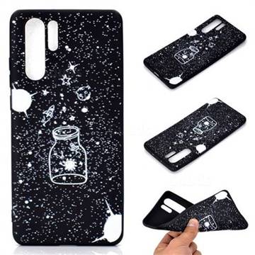 Travel The Universe Chalk Drawing Matte Black TPU Phone Cover for Huawei P30 Pro