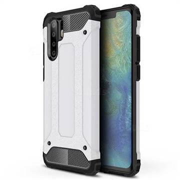 King Kong Armor Premium Shockproof Dual Layer Rugged Hard Cover for Huawei P30 Pro - White