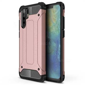 King Kong Armor Premium Shockproof Dual Layer Rugged Hard Cover for Huawei P30 Pro - Rose Gold